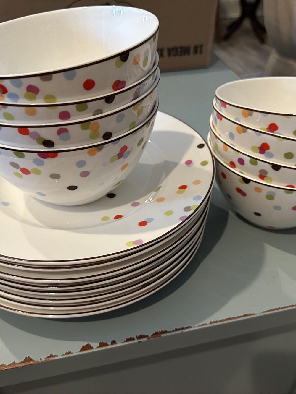 Kate Spade New York Market street by Lenox
 plates and bowls 
Set of 8 each